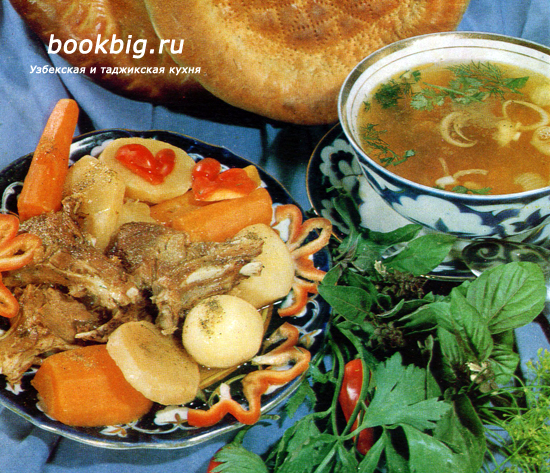 Кайнатма шурпа (суп с мясом и овощами)