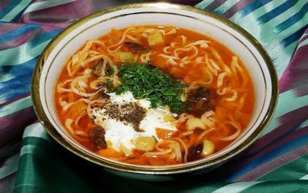 Макарон шурпа (суп с макаронами)