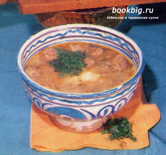 Мастава (суп с фрикадельками)